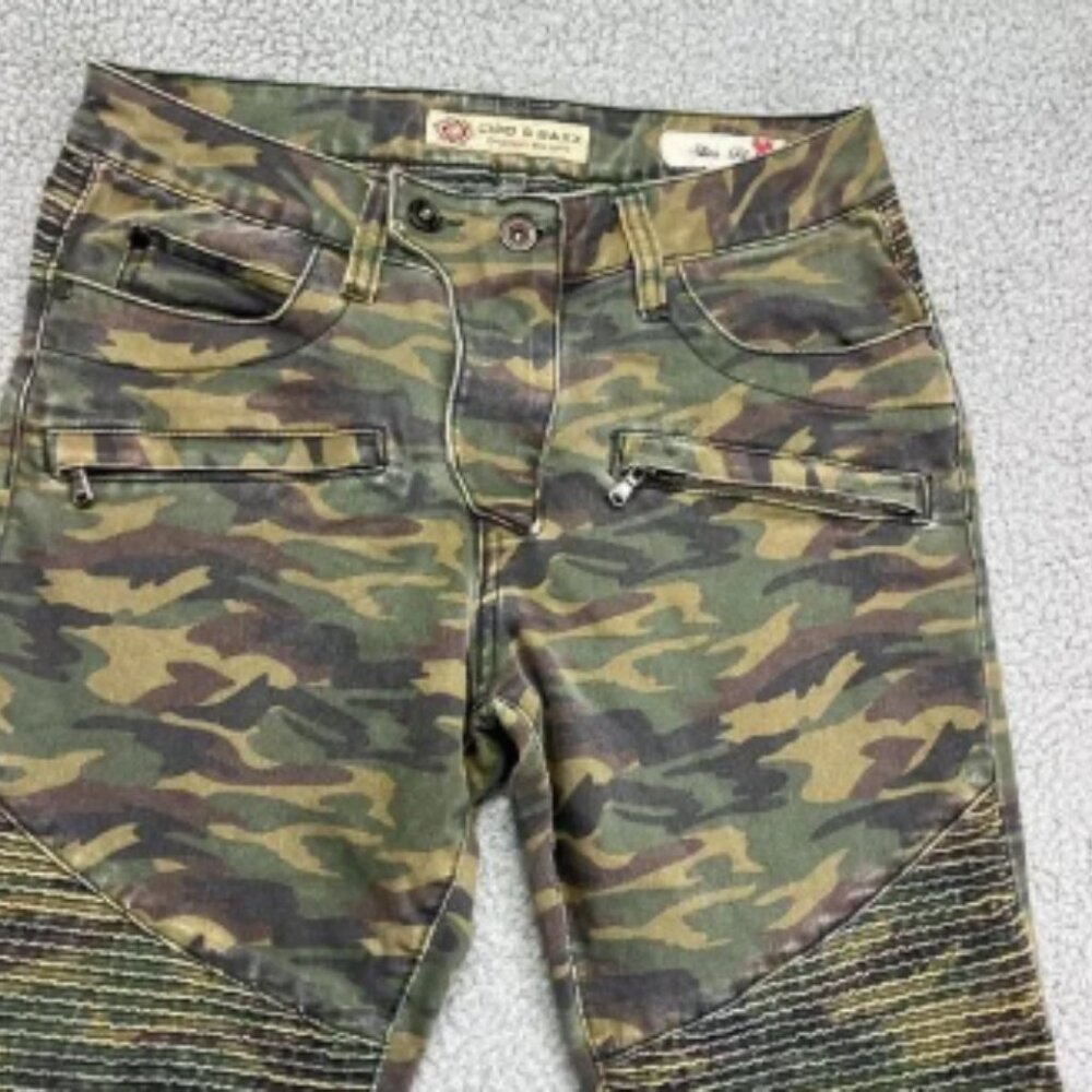 Cipo Baxx Mens Jeans Slim Fit Camo Size 28 x 32